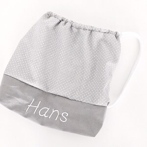 Kita- Beutel mit Namen bestickt,Kita- Tasche, Kita Wäschebeutel