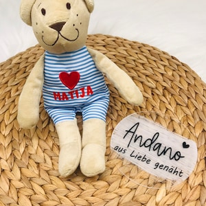 Teddy personalisiert, Bär mit Namen, Gastgeschenk
