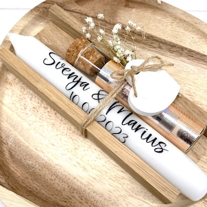 Leuchterkerzen | personalisierte Kerzen | Geschenkkerzen | Hochzeitskerze| Geldgeschenk | Hochzeitsgeschenk | Platzkarte