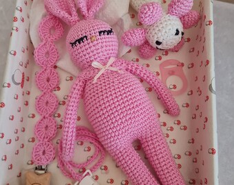 5pcs, cotton set for the little princess, for birth, baptism, baby shower, gift,