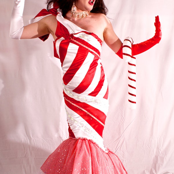 Candy Cane Dress - Etsy
