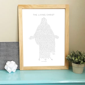 The Living Christ- Minimalist Digital Print- LDS Wall Print