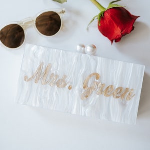 Bruidscadeau, gepersonaliseerde bruidshandtas, aangepast bruidscadeau, aangepaste handtas, bruidsdouchecadeau, cadeau pasgetrouwd