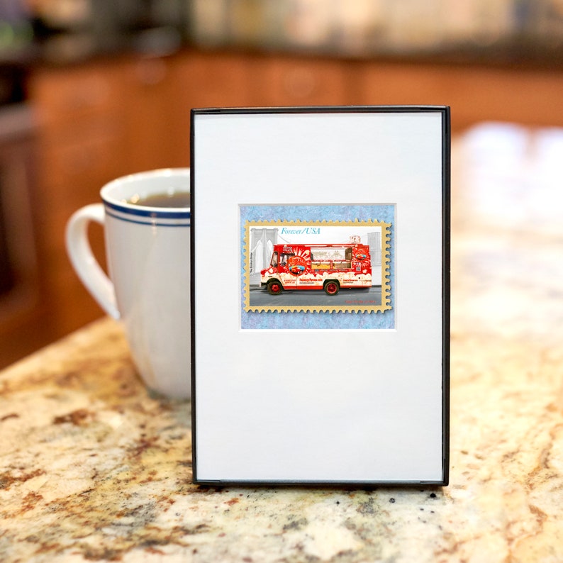 Brooklyn Popcorn Food Truck NYC 4x 6 Frame Mat Included Etsy