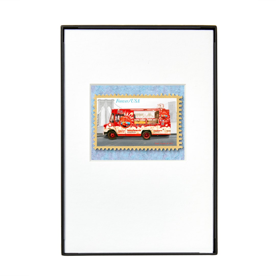 Brooklyn Popcorn Food Truck NYC 4x 6 Frame Mat Included Etsy