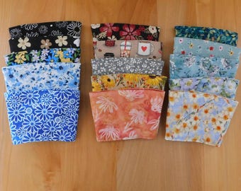 Floral Fabric Coffee Cozy Sleeve: Reusable Cup Coozie