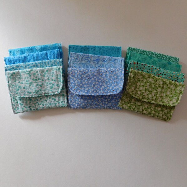 Holiday Gift Card Holder/Thank You Cash Gift Holder/ Teacher Appreciation Gift Card Wallet/ Fabric Cotton Envelope/ Business Card Holder