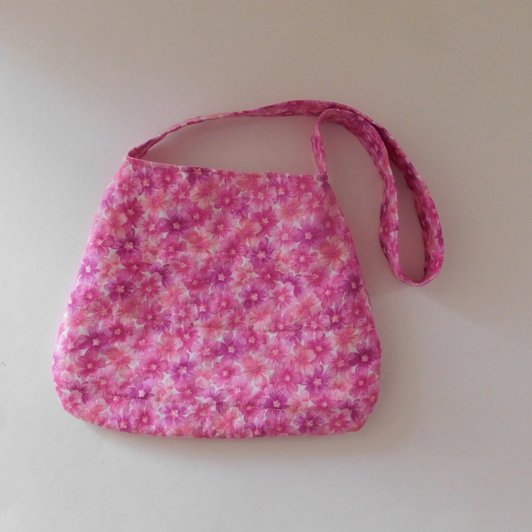 Pink - Handmade Quilted Cotton Utility Pouch 03