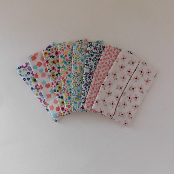 Pocket Tissue Holder/ Travel Tissue Cover/Tissue Pouch/ Fabric Tissue Holder/Cover Lined Tissue Storage/Tissue Cozy/Tissue Case