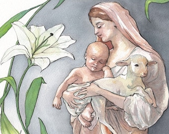 L'innocence Watercolor Print