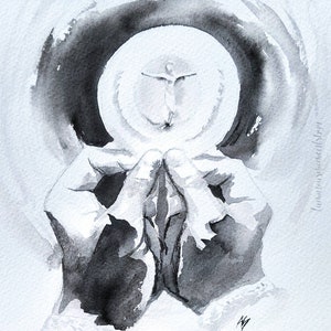 The Body of Christ (Eucharist) Ink *Giclee Print*