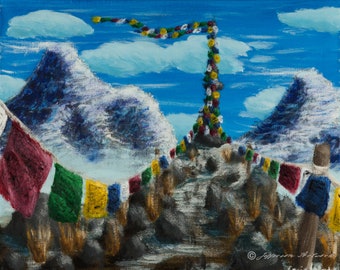 Himalayan Prayer Flags Art Print