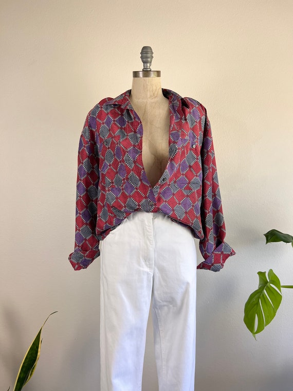 1980’s Silk Top by Campagnie Internationales Whis… - image 1