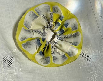 Vintage Handkerchief Scrunchie