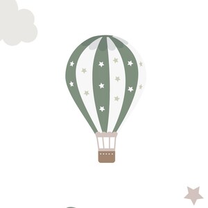 Góry Balony girlanda naklejka ścienna pokój dziecka Naturalne kolor dekoracje pokój niemowlaka dekoracje boho tapeta sypialnia mural dziecko