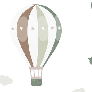 Góry Balony girlanda naklejka ścienna pokój dziecka Naturalne kolor dekoracje pokój niemowlaka dekoracje boho tapeta sypialnia mural dziecko