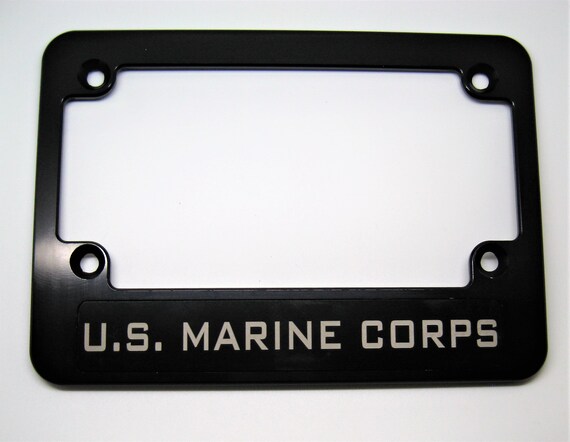 BSNP Hmc Billet Black Anodized Aluminum License Plate Frame