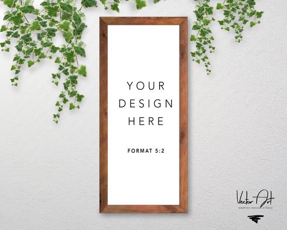 5:2 Vertical Wood Frame Mockup Nursery Mockup Styled Photography 5:2 Vertical Wood Frame Mockup Nursery Mockup Styled Photography