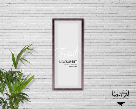 Bundle Of 6 Vertical Mockup Frame Templates Format 2:53