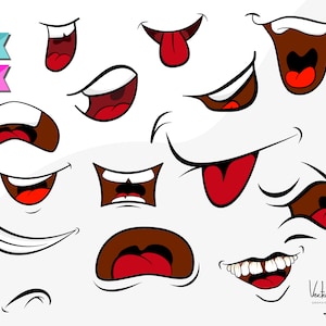 Smile Mouth clipart, digital file, commercial Use, EPS files, PNG files, Clipart bundle , eps lips,  Dentist Clipart, thoothy smile