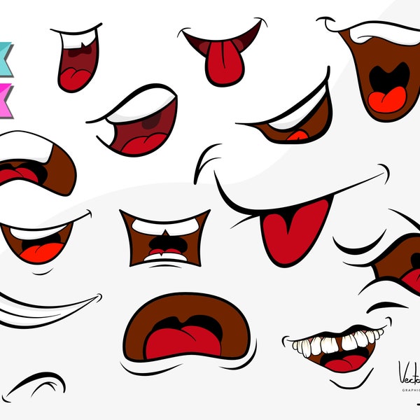 Smile Mouth clipart, digital file, commercial Use, EPS files, PNG files, Clipart bundle , eps lips,  Dentist Clipart, thoothy smile