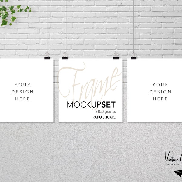 Set of 3 SQUARE Mockup, Nursery Mockup, Styled Photography, CARD Mockup, Blank Mock up, Commercial Use, Square Card Mock up, Label Mock ups