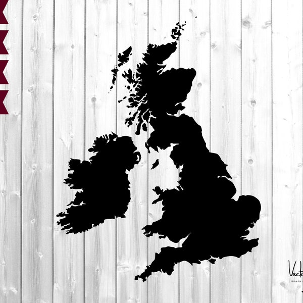 Great Britain and Ireland SVG, Great Britain and Ireland cut file, digital, PNG, PSD, Pdf, vector, clipart