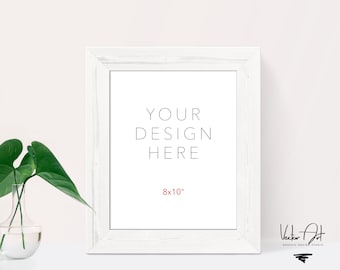 Frame mockup - 8x10" 20x25cm - Styled stock photo, Styled Photography, Frame MOCKUP, Commercial use, DIGITAL FRAME, White Frame Mock up
