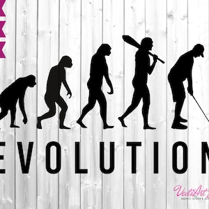 GOLF GIFT, Evolution Human, Shirt Sports Shirt Design, Vector Art, PNG, Digital Clipart, EVolution of Man, Golf Tshirt, Funny Golf Shirt