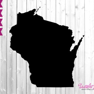 Wisconsin svg, Wisconsin State svg, USA svg, United States of America svg, fancy state svg, States cut file, digital, PNG, PSD, Pdf
