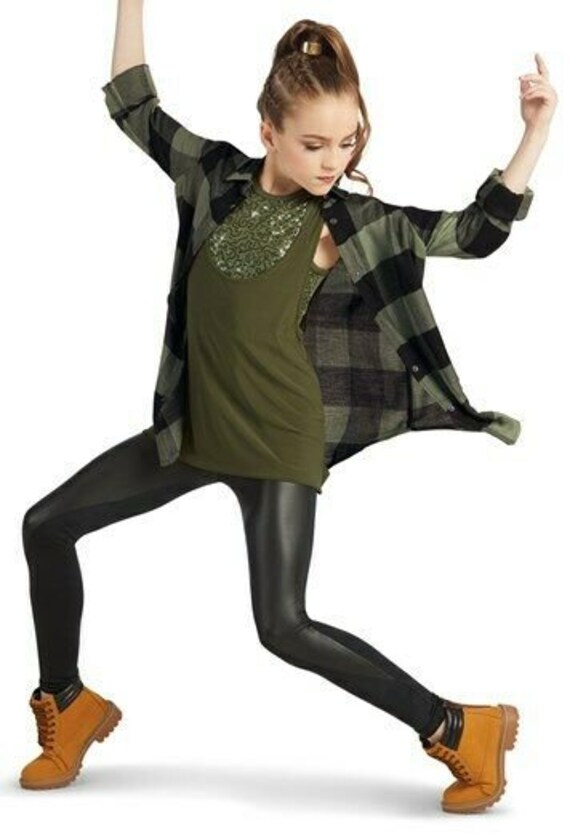 Dance Costume Weissmans Get Like Me Faux Leather Hip Hop Jazz Etsy