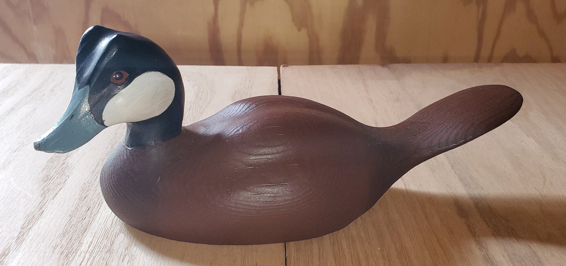 Miniature Ruddy Duck Drake Decoy Etsy