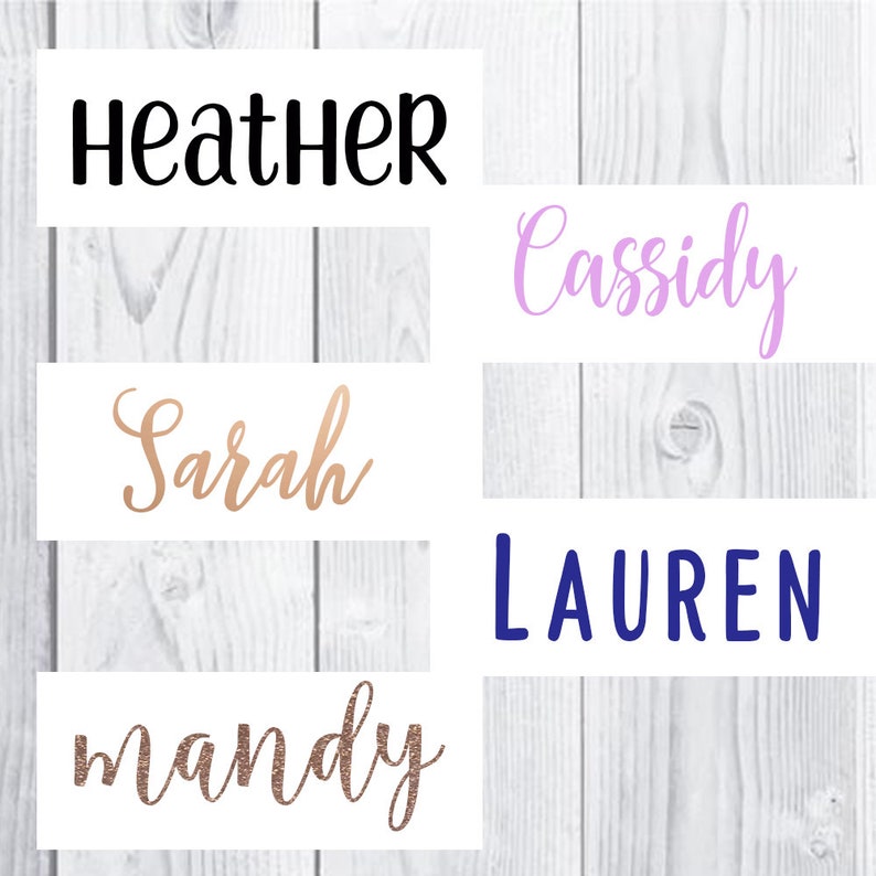 Vinyl Name Decal Personalized Decal Name Sticker Name Decal Etsy