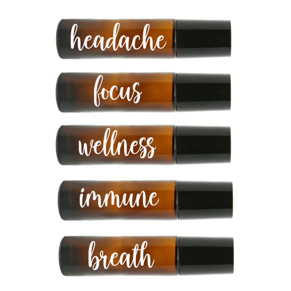 Essential Oil 10 ml Roller Bottle Decal, Roller Bottle Decal, Roller …