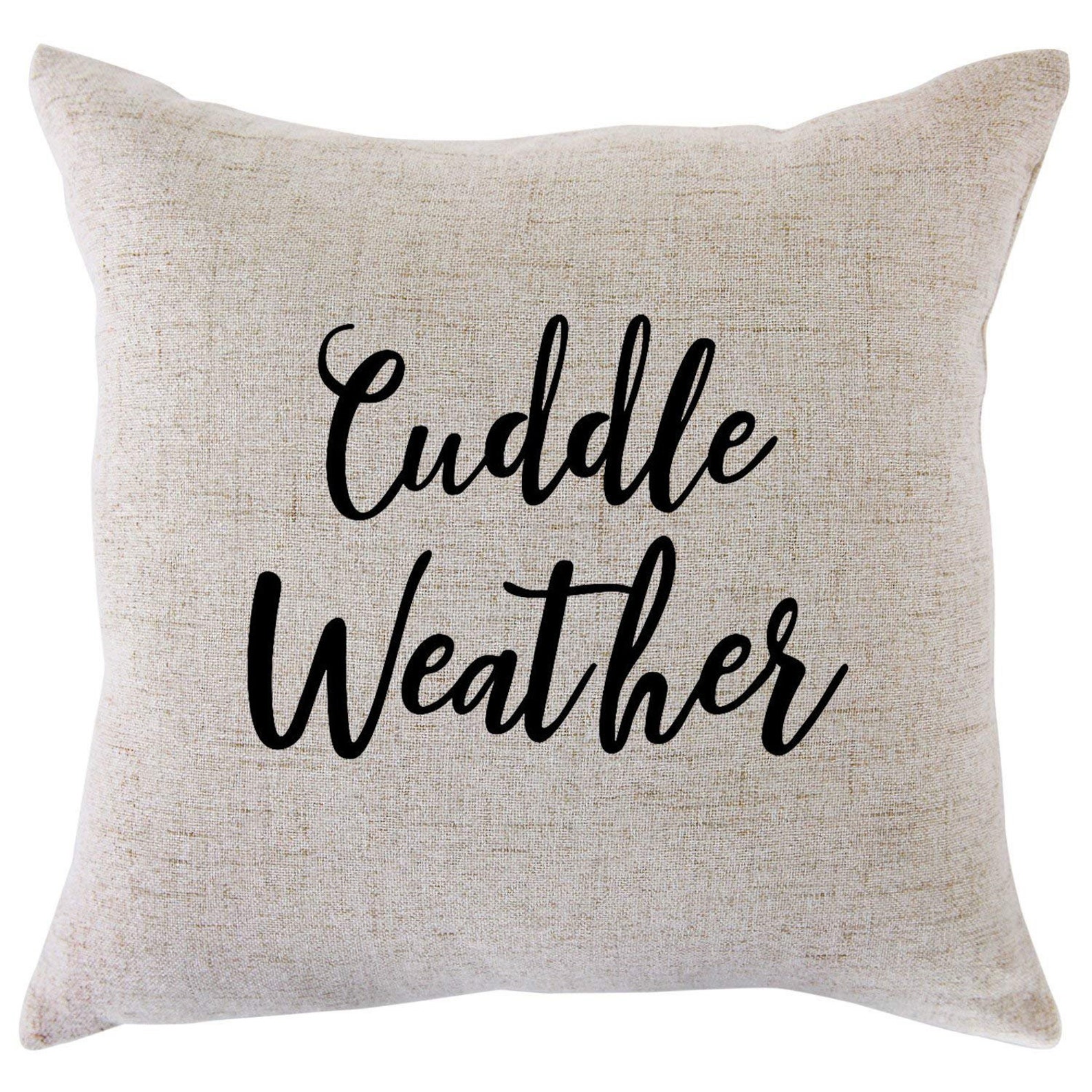 Fall Pillow Cover Fall Throw Pillow Cuddle Weather Pillow Etsy