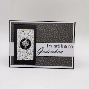 Beileidskarte,Kondolenzkarte mit Spruch, Abschied nehmen, Beerdigung Karte, Todestag,Trauerkarte,Trauerspruch