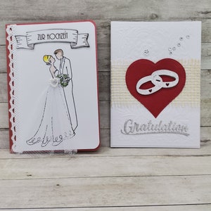 Karte zurHochzeit, Glückwünsche zur Hochzeit,Wedding, Glückwunschkarte