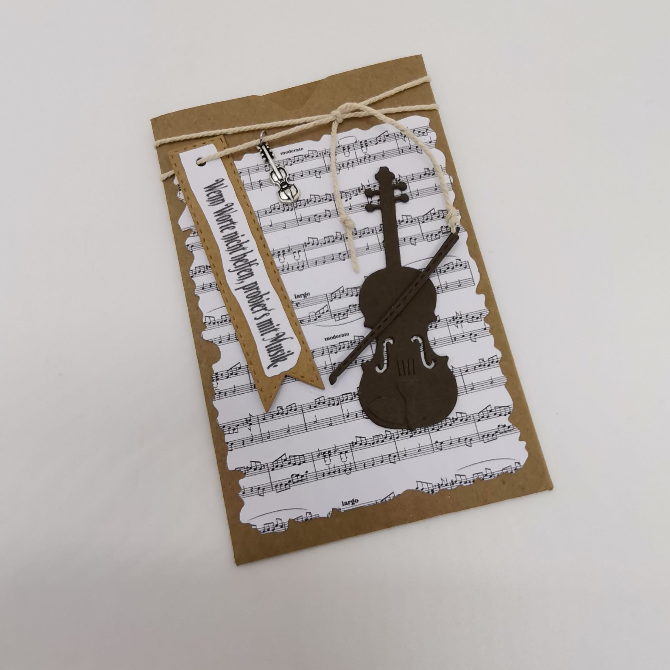 Gitarren-Geburtstagskarte – Handbemaltes Design Auf Hochwertigem Karton, 14cm, Aus Großbritannien