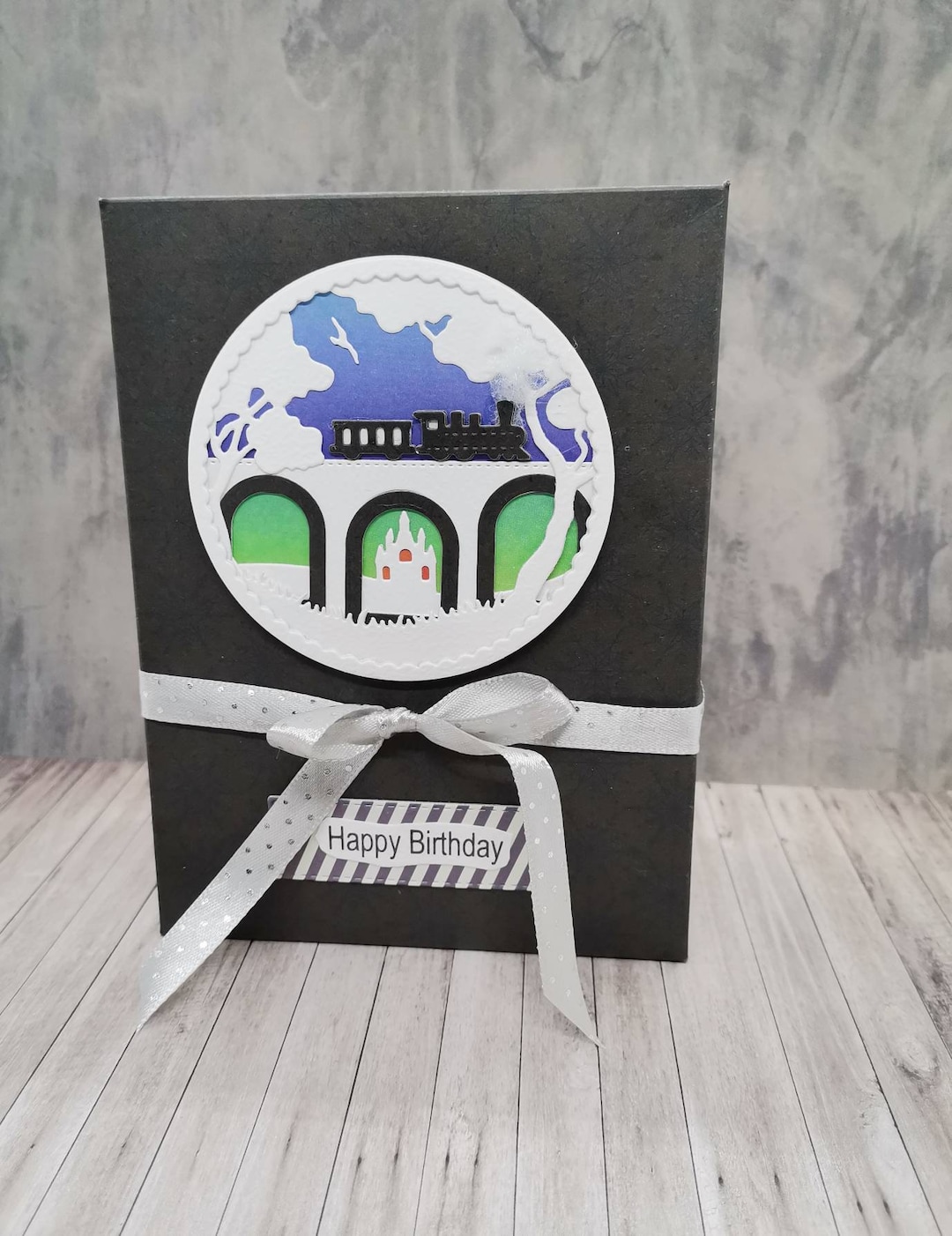 Karte zum Geburtstag Glückwunschkarte Eisenbahn Zug Etsy.de