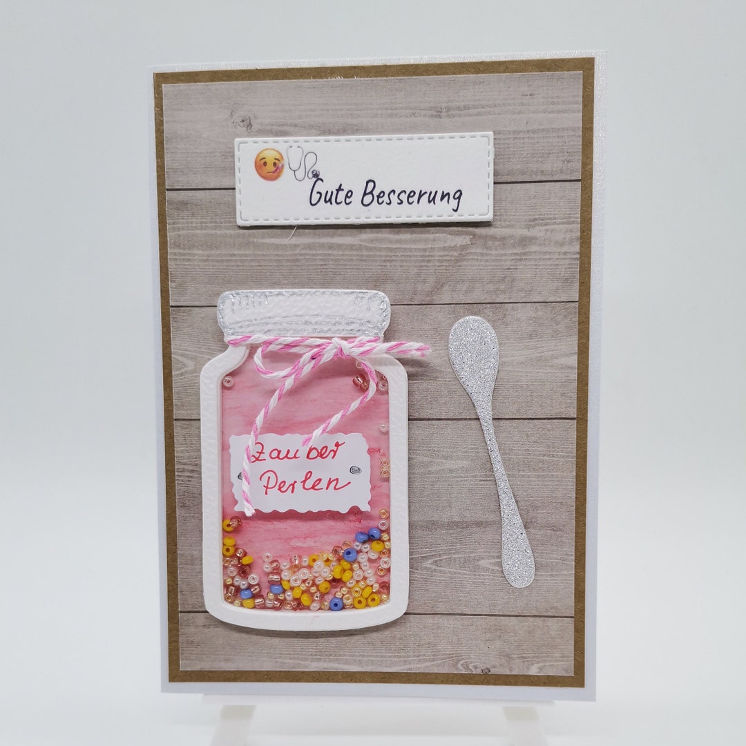 Gute Besserung Genesungskarte für Mama Schwester Bruder Tochter