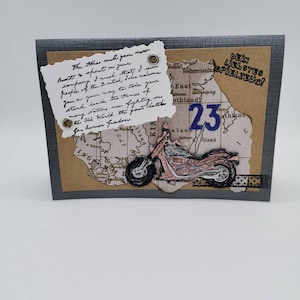 Karte Geburtstag,Geburtstagskarte,Personalisiert,Prüfung,Führerschein Glückwunsch Sohn,Vater,Ehemann,Freund,Motorrad Biker