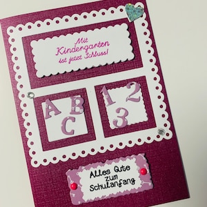 Schulkind 2025,Karte zur Einschulung - Schulanfang - Glückwünsche -Einschulung - 1.Klasse-personalisiert