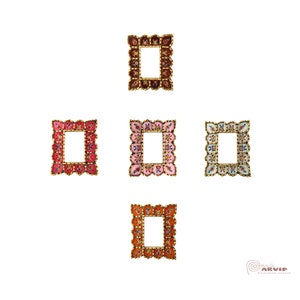 コレクション セレクト - セット x5 - ESPEJO 長方形 - Espejo peruano trabajado a mano sobre madera - Vidrio pintado - Laminado pan de brance