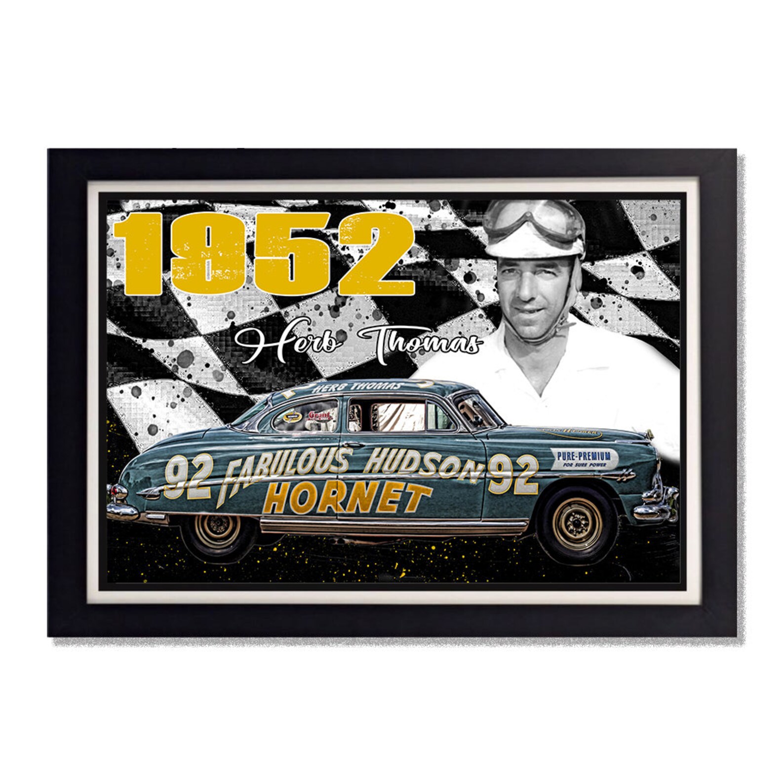 1952 Fabulous Hudson Herb Thomas Reproduction Poster Etsy