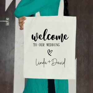 Personalized tote bag, custom name canvas bag, perfect for bridesmaids, unique wedding gift