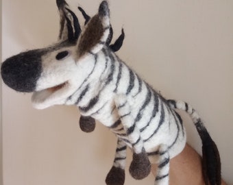 Handpuppe " Zebra "