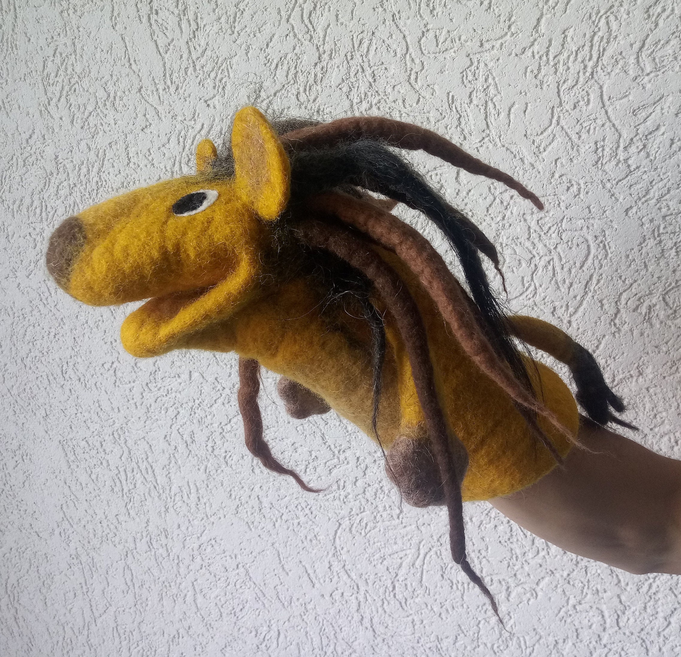 lion sock puppet
