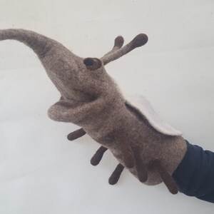 Mücke, Moskito, Insekt, Handpuppe, Fingerpuppe, Puppenspiel, Filzfigur Bild 2