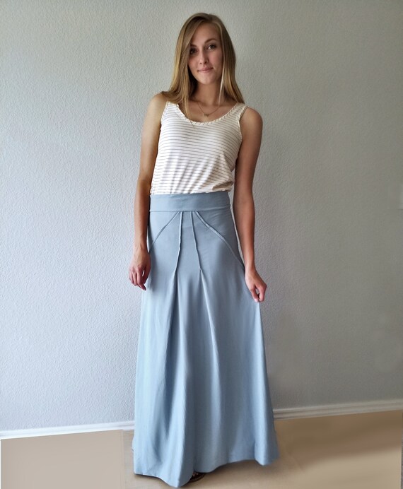 slimming maxi skirt