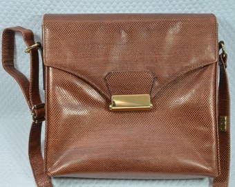 Vintage Schultertasche Rolf Dey, hellbraun